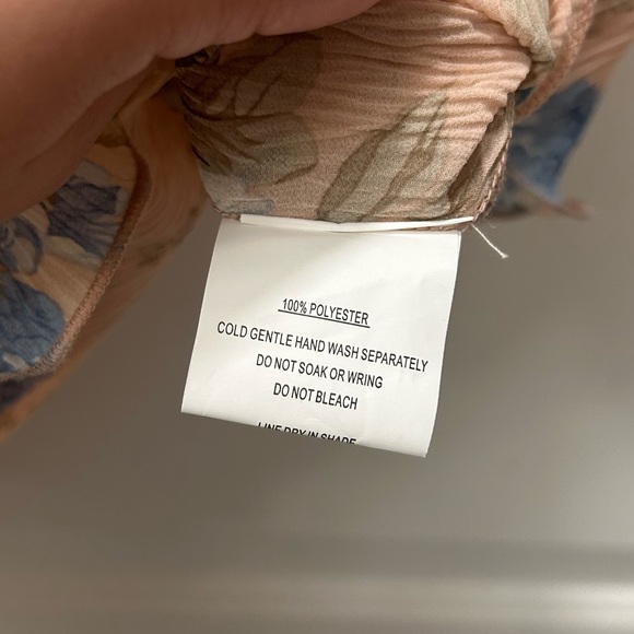 Petal & Pup Pink Floral Off-Shoulder Blouse - Picture 9 of 10